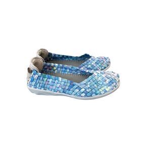Bernie Mev‎ Kid’s Catwalk Blue Purple Slip On Ballet Flats Size 30 EU/12.5 US